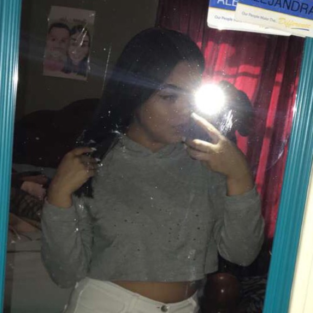 Cropped Distress Sweater